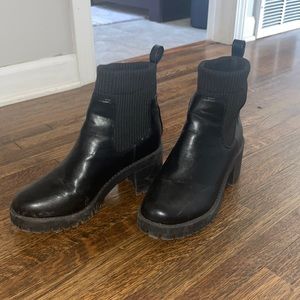Top Moda Black Chelsea boots